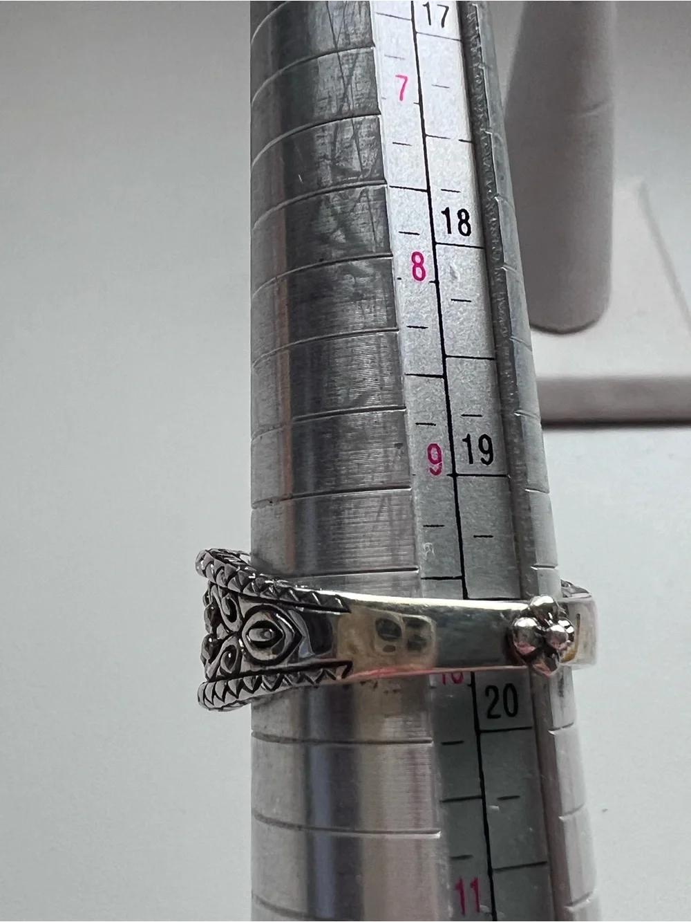 Barbara Bixby 925 Sterling Silver 18K Gold Garnet Statement Ring Size 10